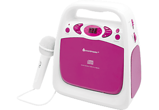 SOUNDMASTER KCD 50 - Tragbares CD-Radio (FM, Pink/weiss)